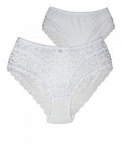 Трусы женские слипы кружевные (большие размеры) ALINA 