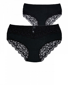 Трусы женские слипы с гипюром ALINA 