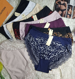 Трусы женские слипы кружевные (большие размеры) ALINA 