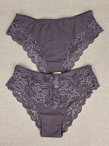 Трусы женские слипы с кружевом (большие размеры) ALINA 